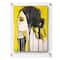 Wexel Art Single Panel Clear Acrylic Floating Wall Frame & Magnets with Silver Hardware
